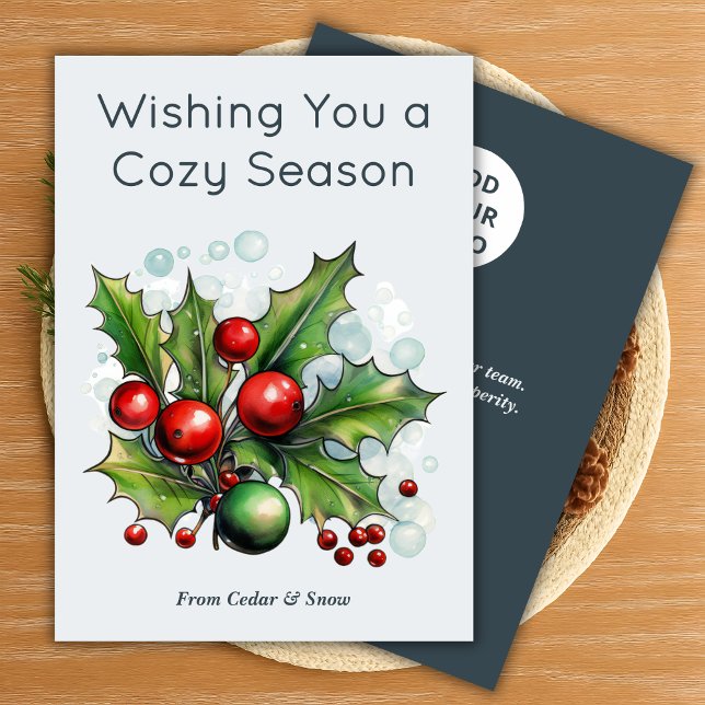 Cartes Pour Fêtes Annuelles Real Estate Holiday Card for Clients (Créateur téléchargé)