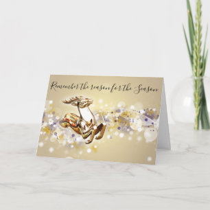Cartes Pour Fêtes Annuelles Reason for the Season Christian Christmas Card