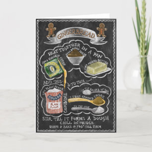 Cartes Pour Fêtes Annuelles Recette de pain d'épices illustrée