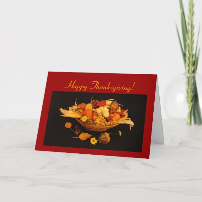 Cartes Pour Fêtes Annuelles Récolte / Action de grâces (Devant)