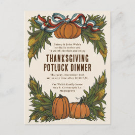 Cartes Pour Fêtes Annuelles Récolte américaine chaude Thanksgiving