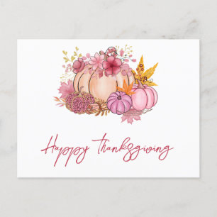 Cartes Pour Fêtes Annuelles Récolte Citrouille d'automne moderne Salutation d'
