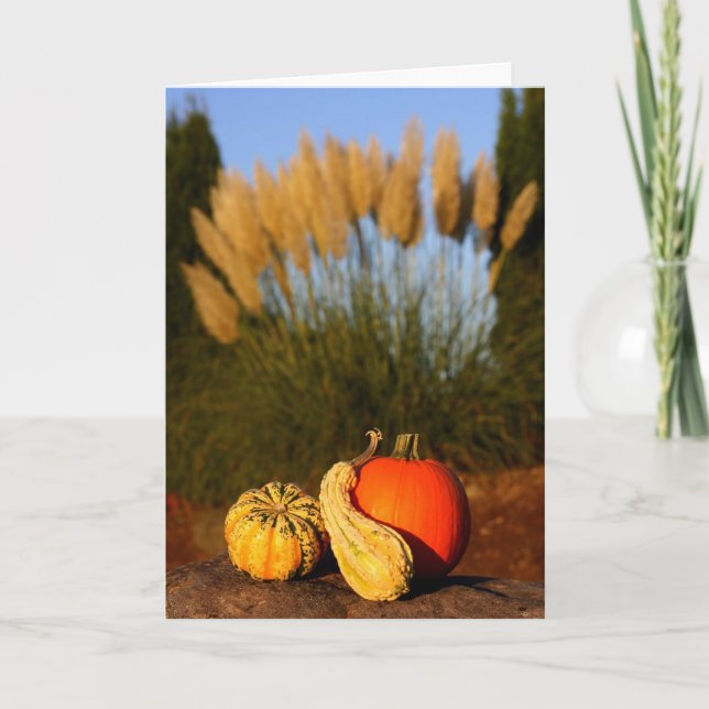 Cartes Pour Fêtes Annuelles Récolte d'automne (Devant)