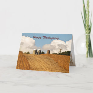 Cartes Pour Fêtes Annuelles Récolte de céréales Thanksgiving