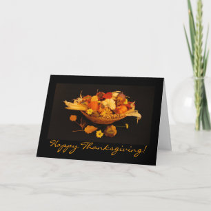 Cartes Pour Fêtes Annuelles Récolte de Gratitude Thankgiving