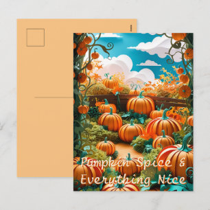 Cartes Pour Fêtes Annuelles Récolte de patchs citrouille