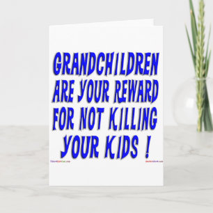 Cartes Pour Fêtes Annuelles Récompense pour des grands-parents