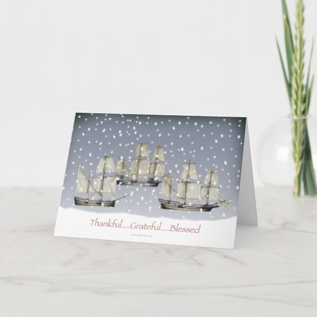 Cartes Pour Fêtes Annuelles reconnaissant béni (Devant)