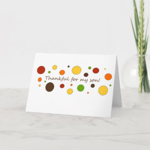 Cartes Pour Fêtes Annuelles Reconnaissant pour mon fils