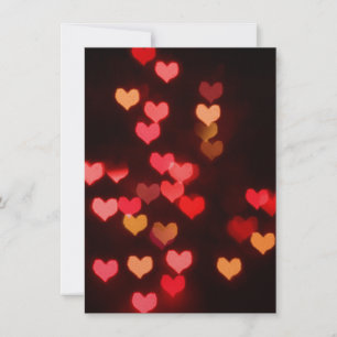 Cartes Pour Fêtes Annuelles Red bokeh valentin hearts