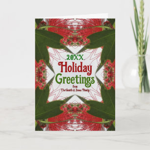 Cartes Pour Fêtes Annuelles Red Bottlebrush Australian Christmas Holiday Grey