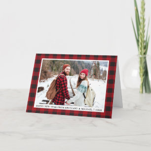 Cartes Pour Fêtes Annuelles Red Buffalo Joue Bonne Année Photo