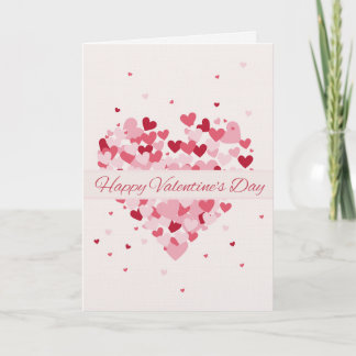 Cartes Pour Fêtes Annuelles Red card with I Love You Valentines Card