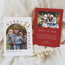Red Chic Charm Merry & Bright Arch Photo