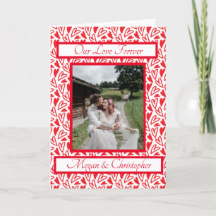 Cartes Pour Fêtes Annuelles Red Heart Photo personnalisée Saint Valentin