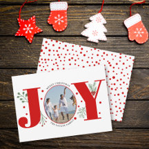 Red Joy avec baies photo de Noël