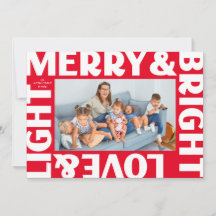 Red Merry et Bright Love and Light Holiday