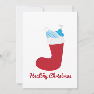 Cartes Pour Fêtes Annuelles Red stocking (2020)