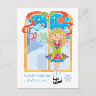 Cartes Pour Fêtes Annuelles Reel Blonde Noël