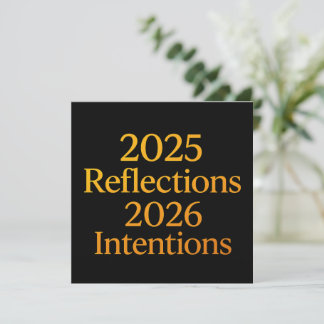 Cartes Pour Fêtes Annuelles Reflections Intentions 2026 Gold Goal Planner 