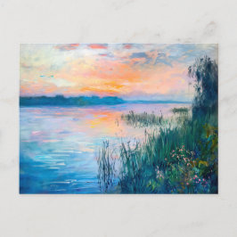 Cartes Pour Fêtes Annuelles Réflexions de la rivière d'automne Sunrise
