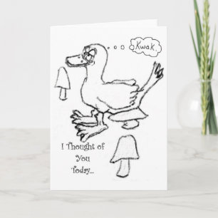 Cartes Pour Fêtes Annuelles Réflexions stupides de Canard sur vous
