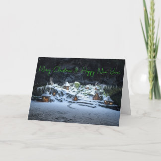 Cartes Pour Fêtes Annuelles Refuge hivernal du peuple caché