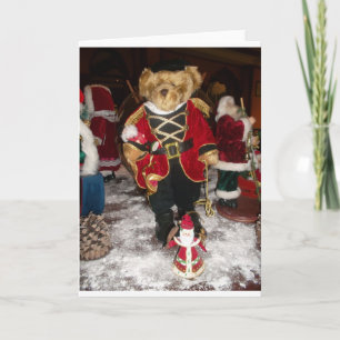 Cartes Pour Fêtes Annuelles Regal Christmas Teddy Bear Holiday Art Imprimer