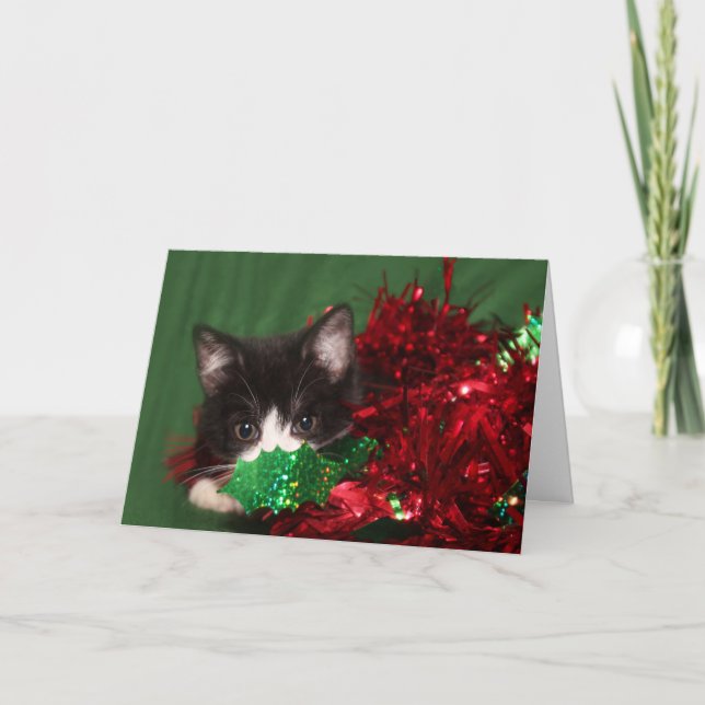 Cartes Pour Fêtes Annuelles Regards pour Père Noël (Devant)