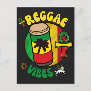 CARTES POUR FÊTES ANNUELLES REGGAE VIBES