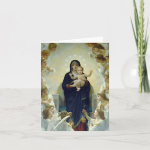 Cartes Pour Fêtes Annuelles Regina Angelorum… Bouguereau 1900