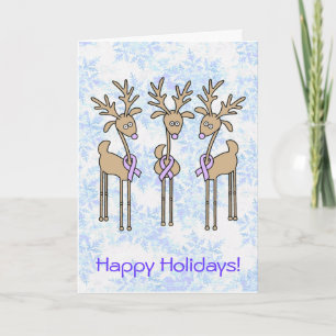 Cartes Pour Fêtes Annuelles Reindeer à ruban