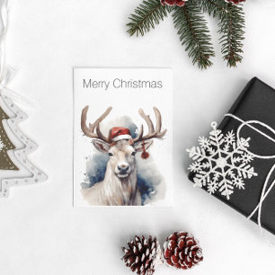 Cartes Pour Fêtes Annuelles Reindeer de Noël, personnalisable