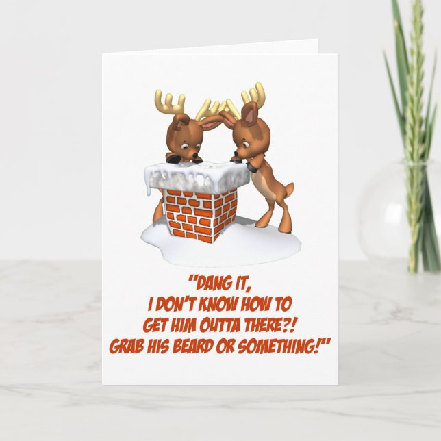 Cartes Pour Fêtes Annuelles Reindeer Dilemma (Devant)