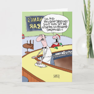 Cartes Pour Fêtes Annuelles Reindeer Droppings Christmas Funny Card
