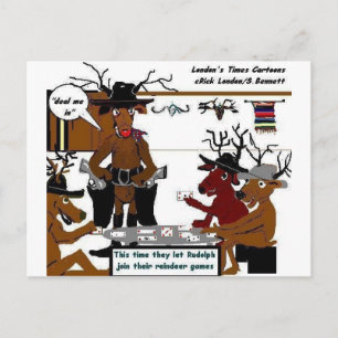 Cartes Pour Fêtes Annuelles Reindeer Games Drôle Noël Cadeaux & Tee - shirts