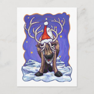 Cartes Pour Fêtes Annuelles Reindeer Holiday