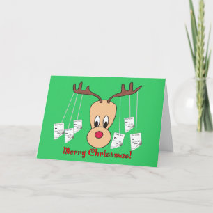 Cartes Pour Fêtes Annuelles Reindeer Pharmacie Joyeux Noël