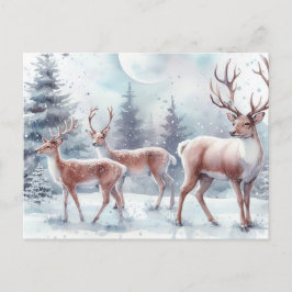 Cartes Pour Fêtes Annuelles Reinder de Noël