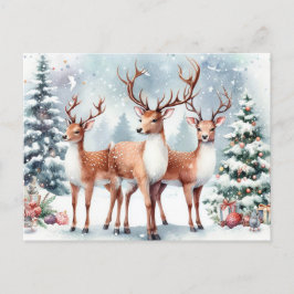Cartes Pour Fêtes Annuelles Reinder de Noël