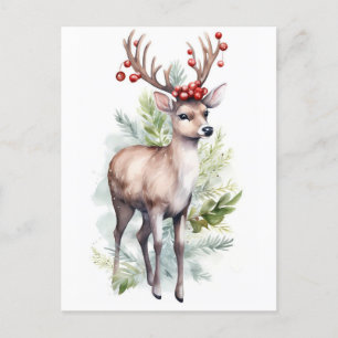 Cartes Pour Fêtes Annuelles Reinder de Noël