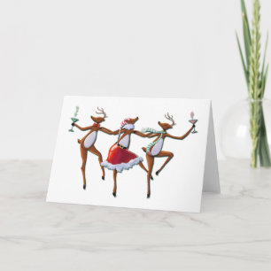 Cartes Pour Fêtes Annuelles RÉINDEUR DE DANSE par SHARON SHARPE