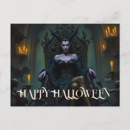 Cartes Pour Fêtes Annuelles Reine Démon Trônant à la Lumière des Chandelles