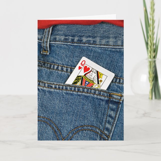 Cartes Pour Fêtes Annuelles Reine des Coeurs (Devant)