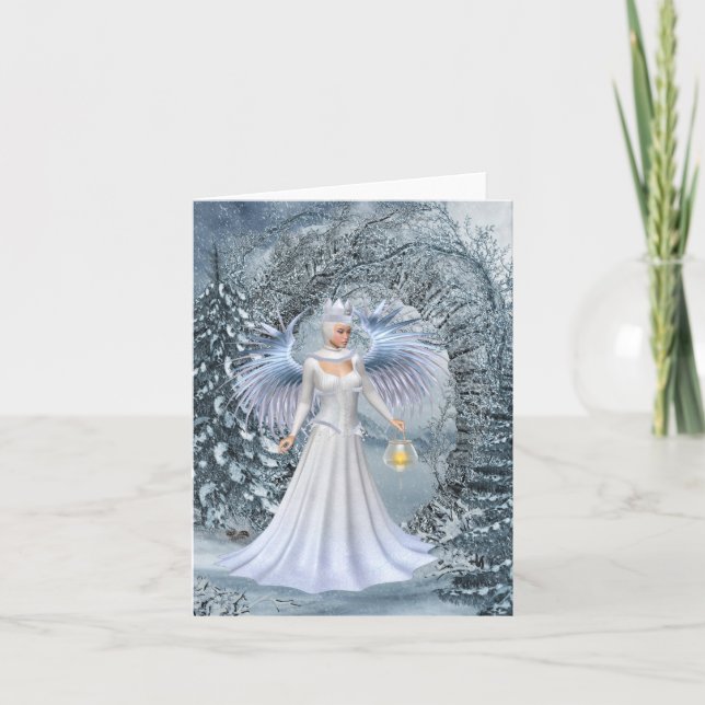 Cartes Pour Fêtes Annuelles Reine des fées d'hiver... (Devant)