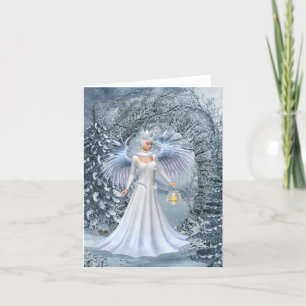 Cartes Pour Fêtes Annuelles Reine des fées d'hiver...