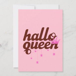 Cartes Pour Fêtes Annuelles Reine d'Halloween, Halloqueen, Art d'Halloween Rét