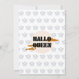 Cartes Pour Fêtes Annuelles Reine d'Halloween, Halloqueen, Art d'Halloween Rét