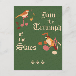 Cartes Pour Fêtes Annuelles Rejoignez le triomphe du ciel