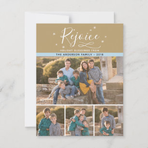 Cartes Pour Fêtes Annuelles Réjouissez   4 Noël de la famille